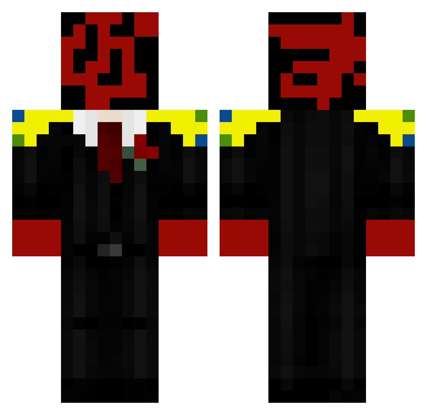 NIGHTMARE73116 Minecraft skin, front and back view