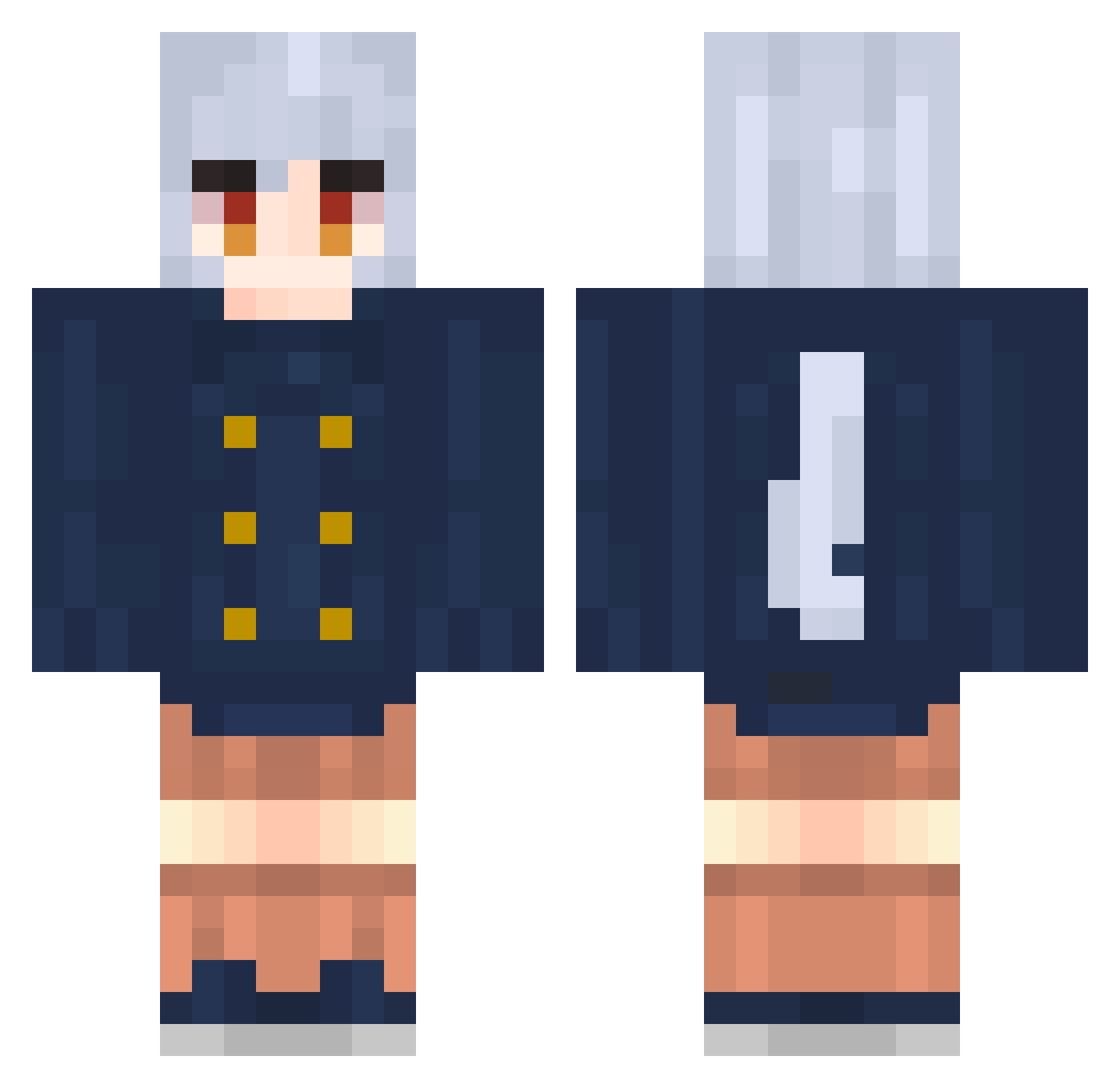 kestuconnai Minecraft skin, front and back view