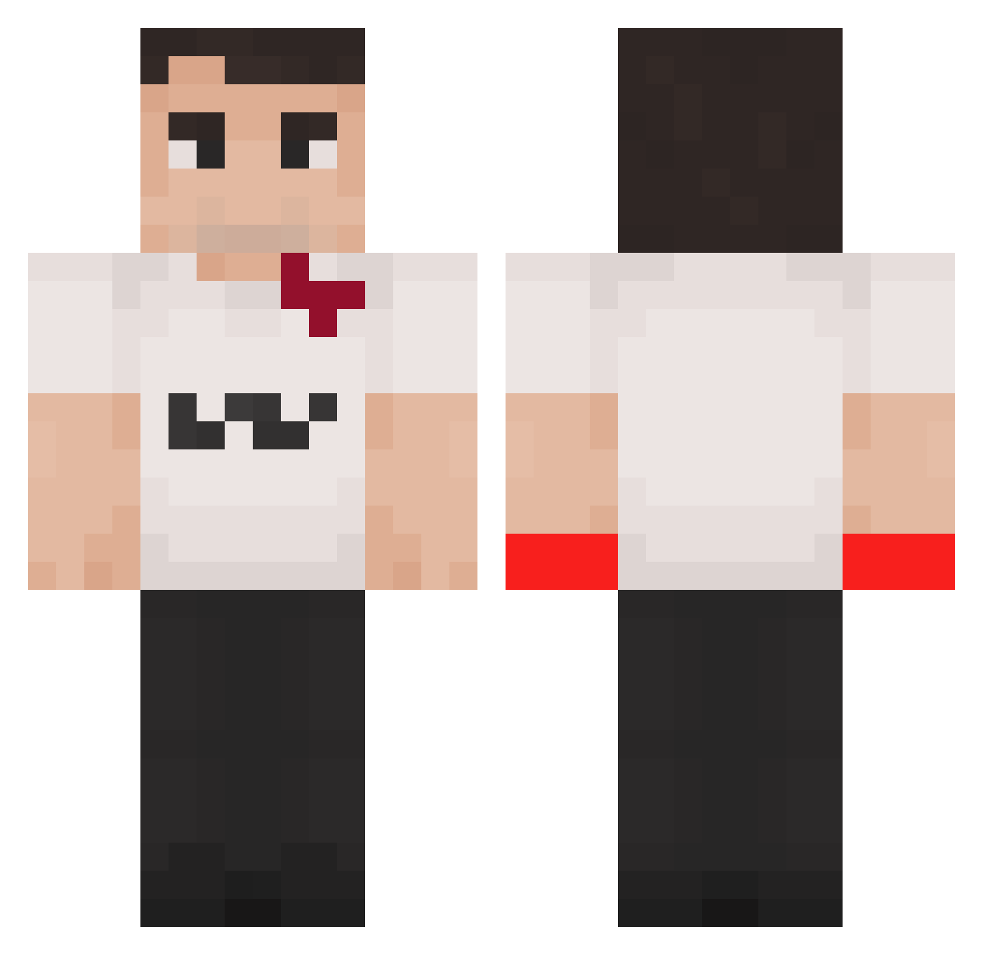 Photos_app Minecraft skin, front and back view