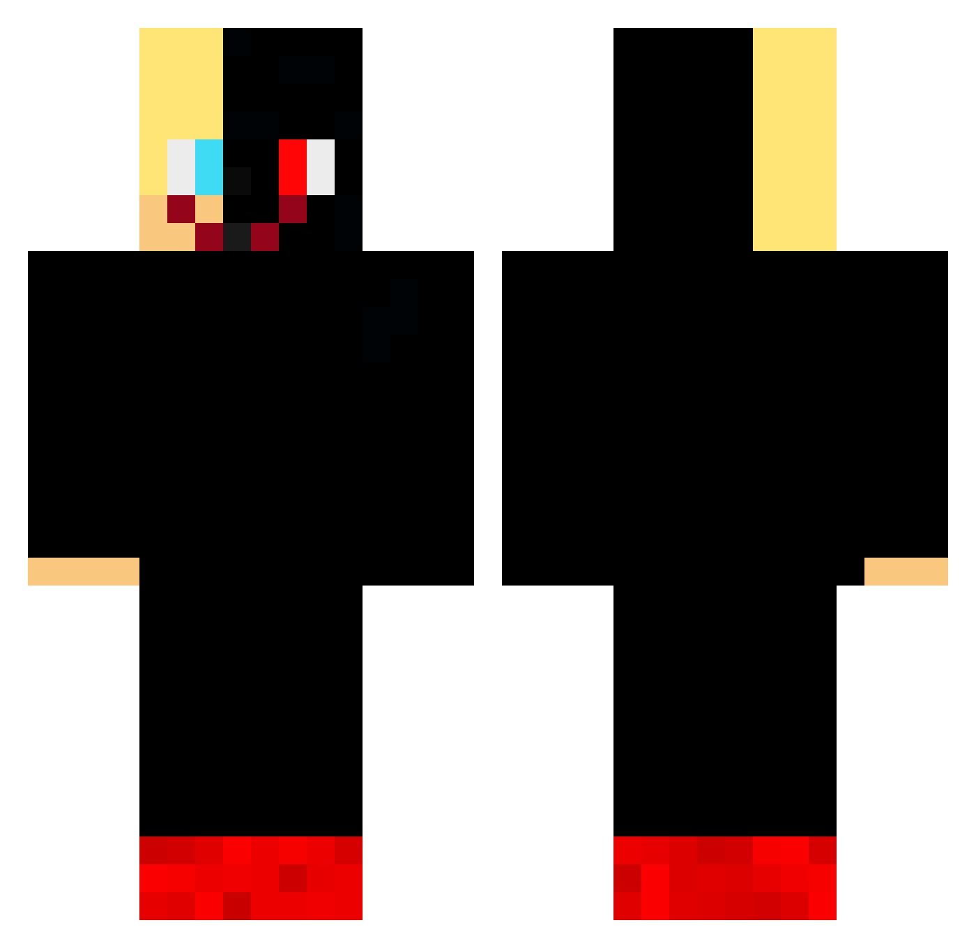 connorschwabach Minecraft skin, front and back view
