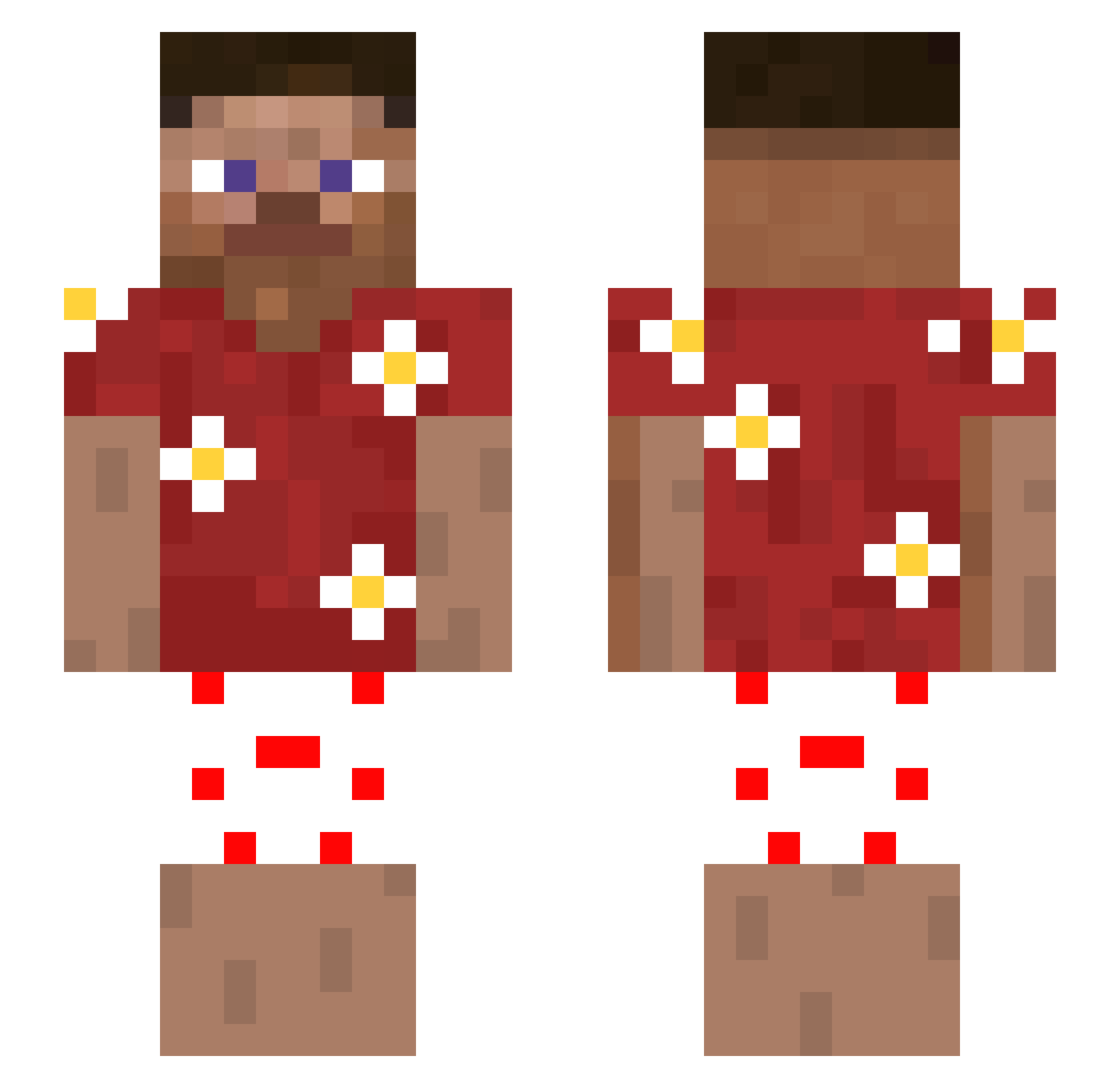 Noe_Kap Minecraft skin, front and back view