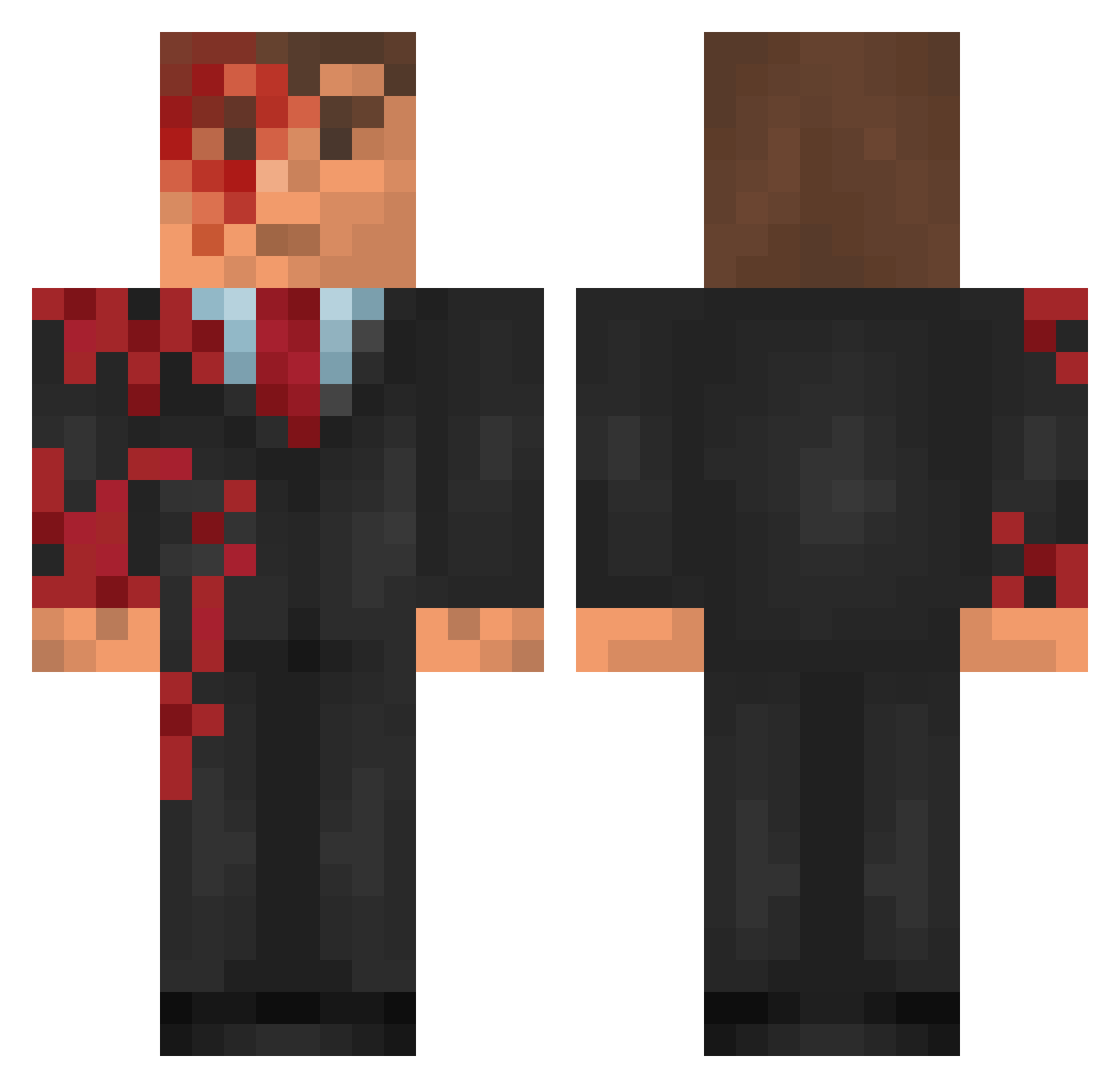 mjolkpasta Minecraft skin, front and back view