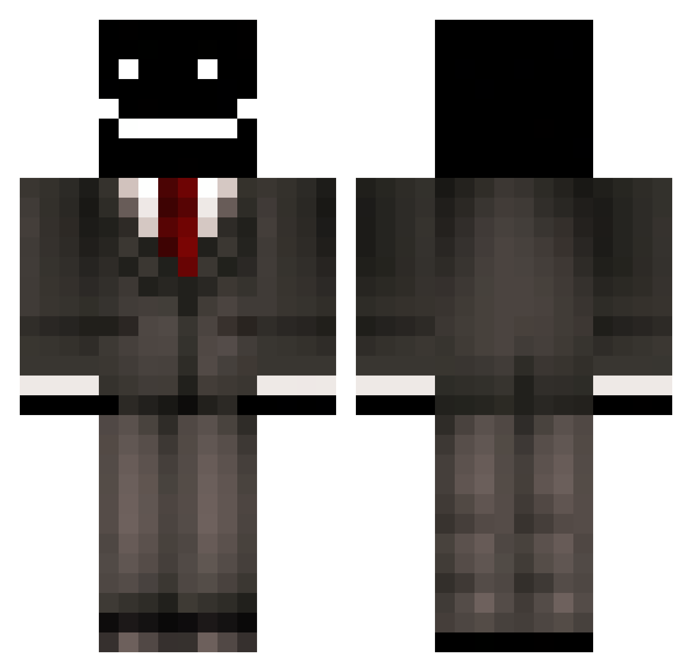 W_A_R_E_Y Minecraft skin, front and back view