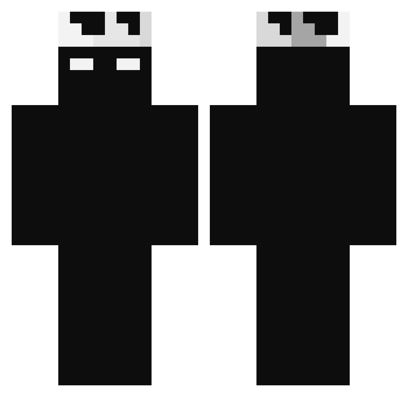 Mikey0009 Minecraft skin, front and back view