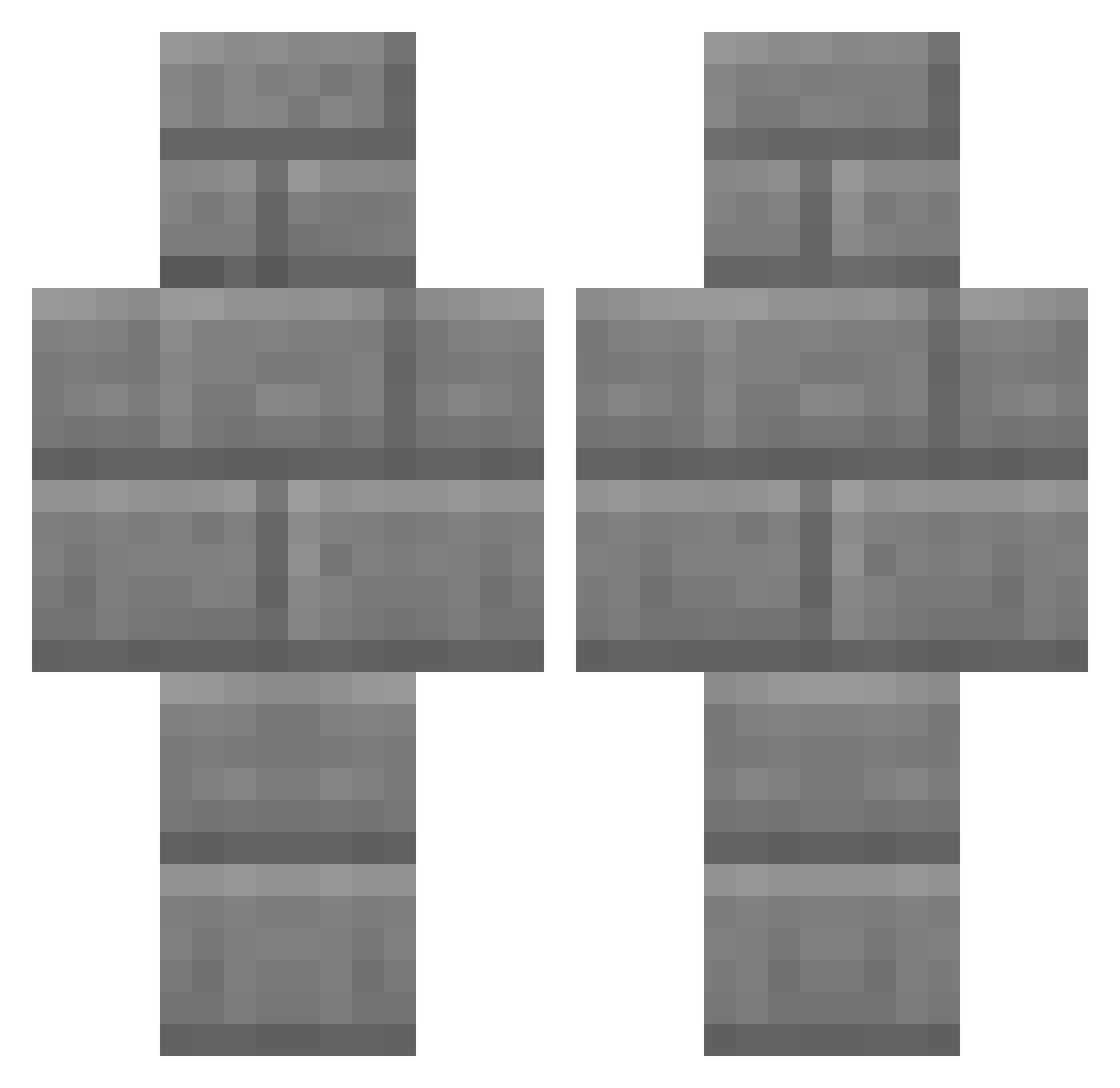 Mxtrikz Minecraft skin, front and back view