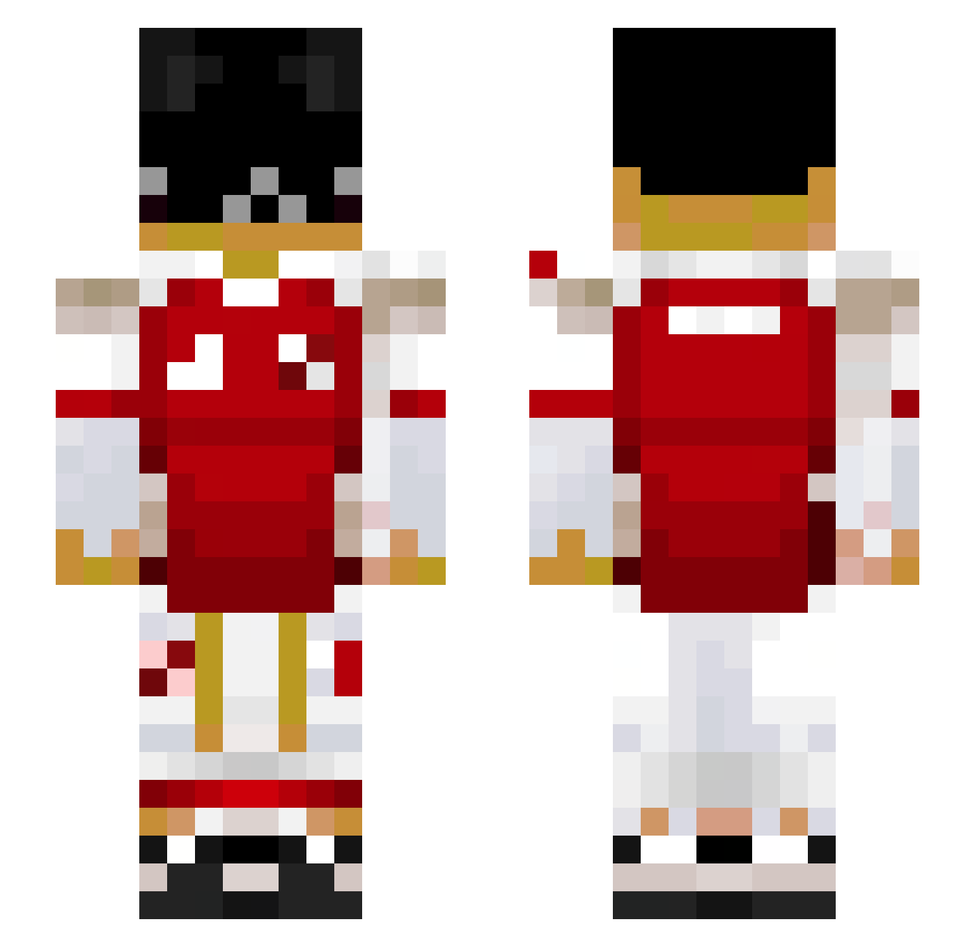 TheSkebob Minecraft skin, front and back view