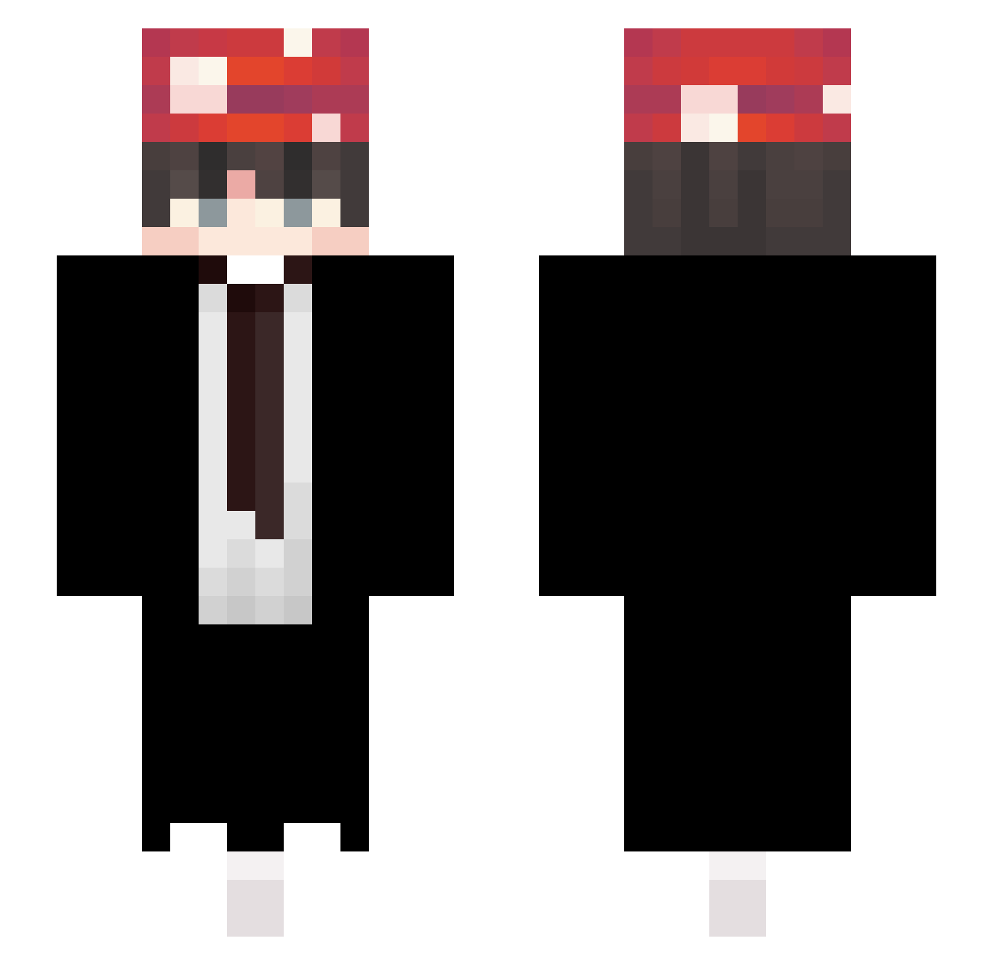 MushroomGuy_ Minecraft skin, front and back view