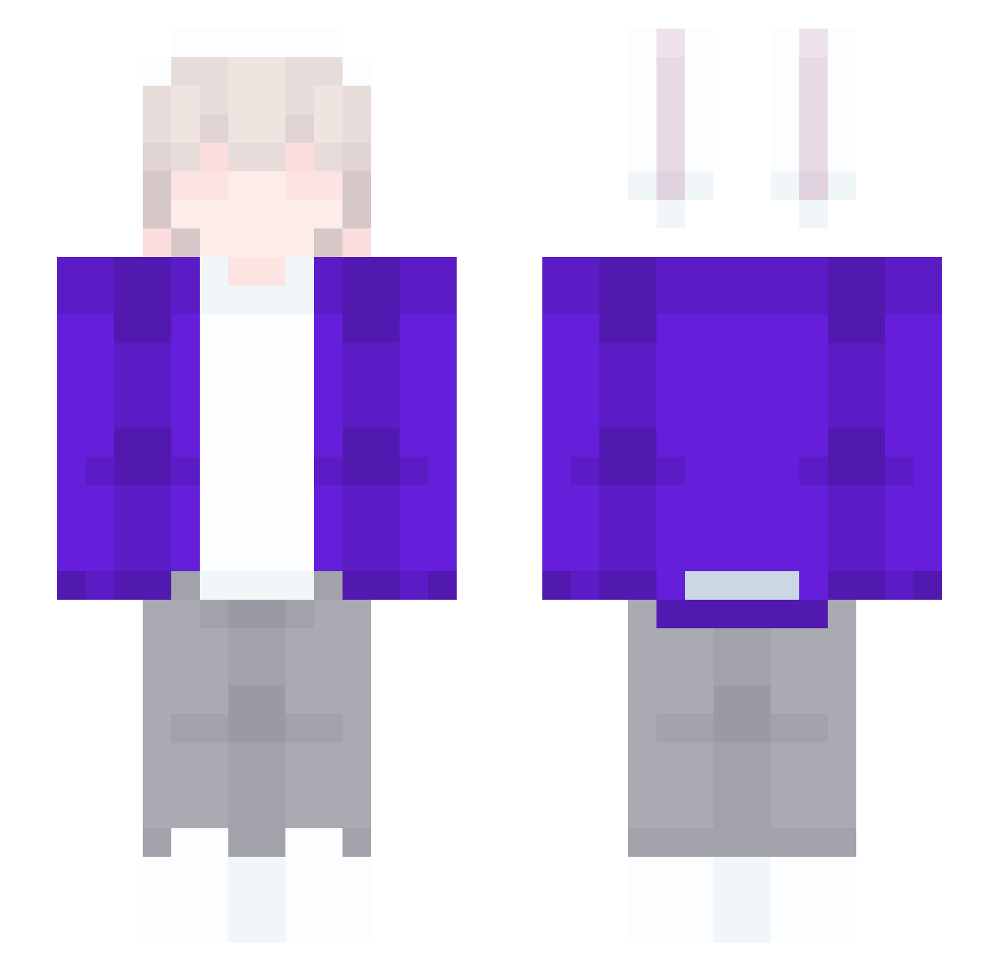Isterlov_0 Minecraft skin, front and back view