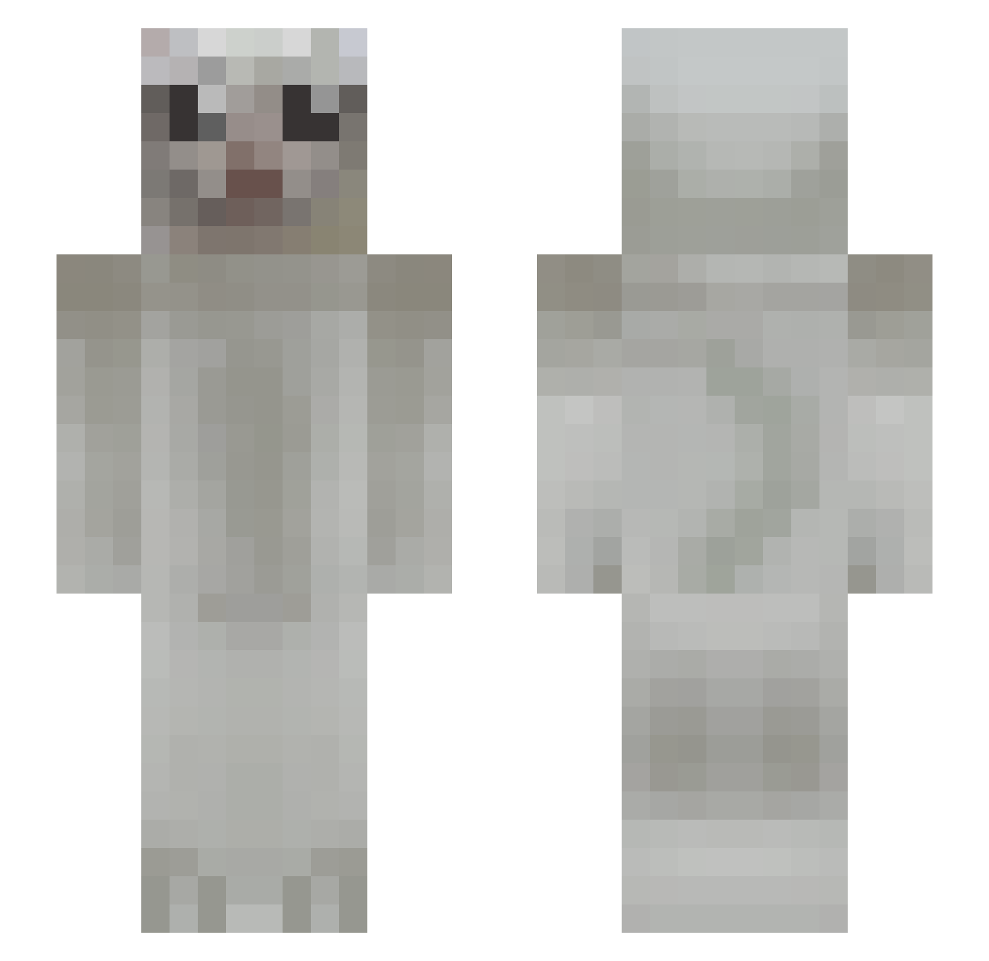 drpepperfanacc Minecraft skin, front and back view