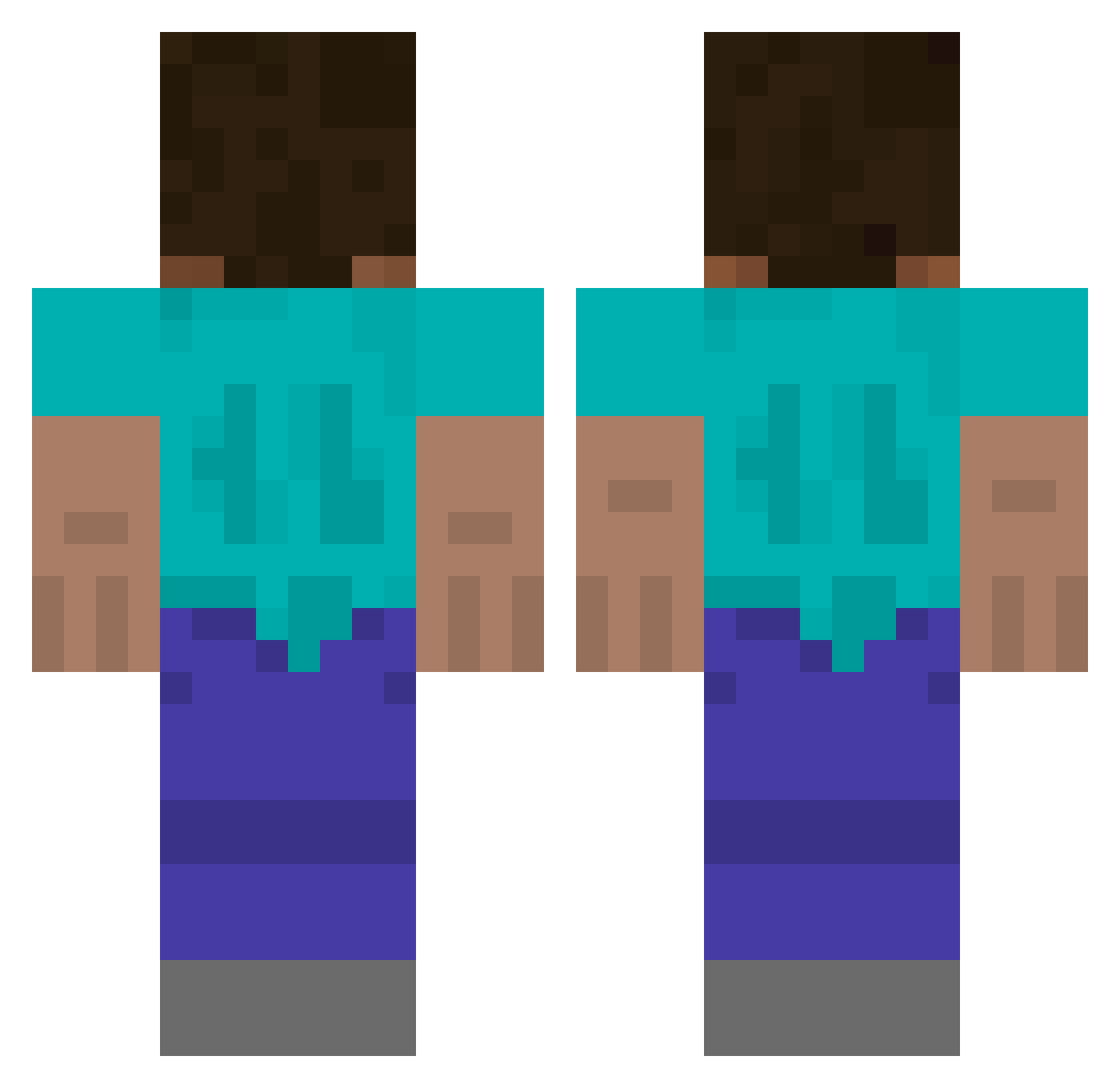o0oOo0oOoOo0oO Minecraft skin, front and back view