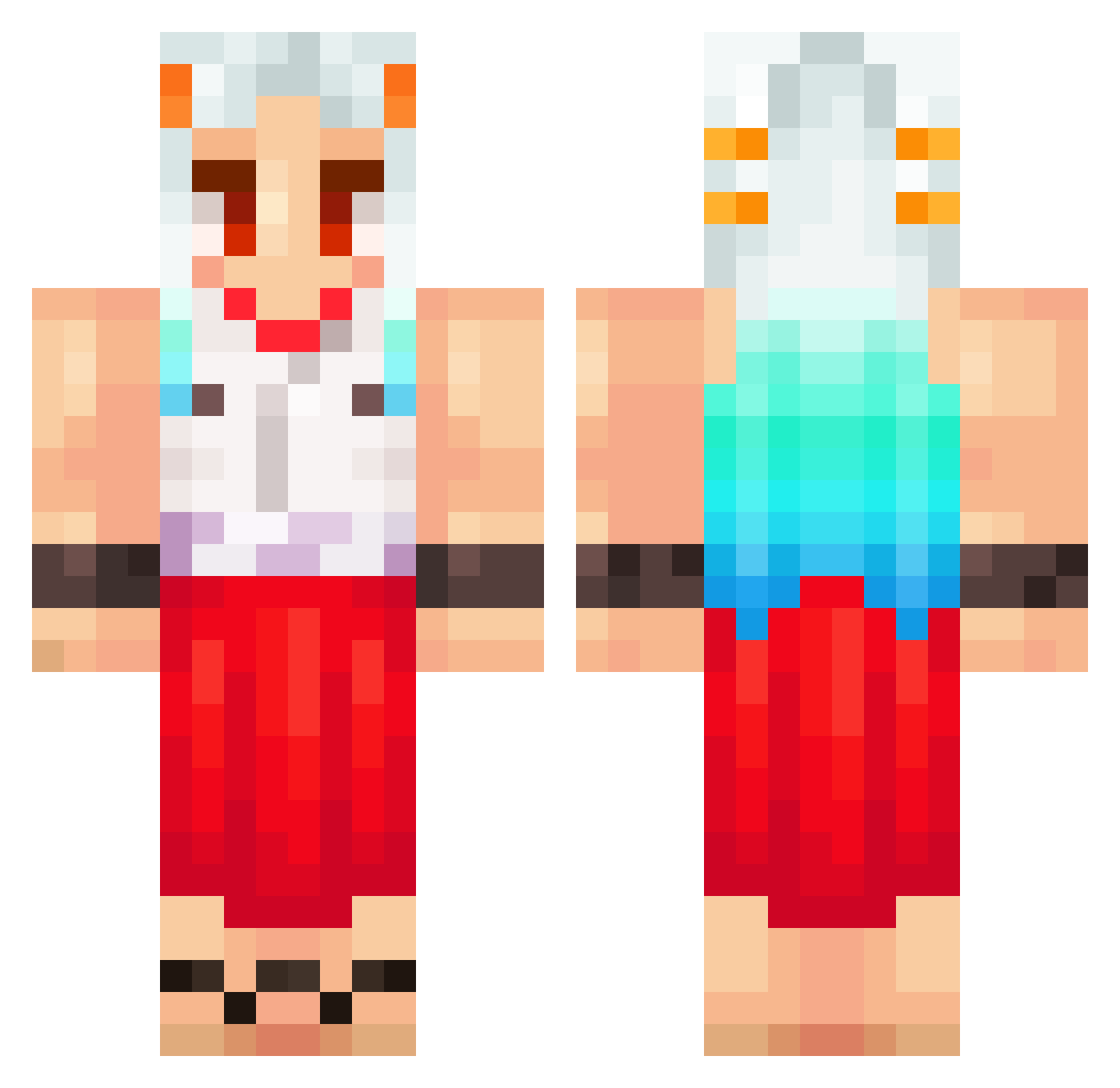 Akvill_ Minecraft skin, front and back view