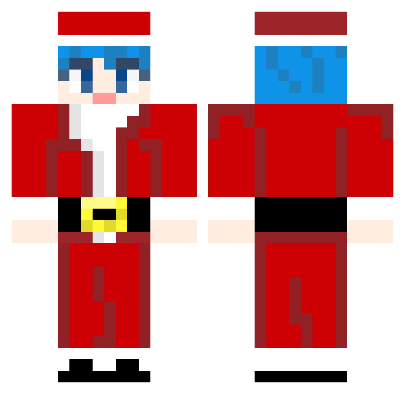 juweon1 Minecraft skin, front and back view