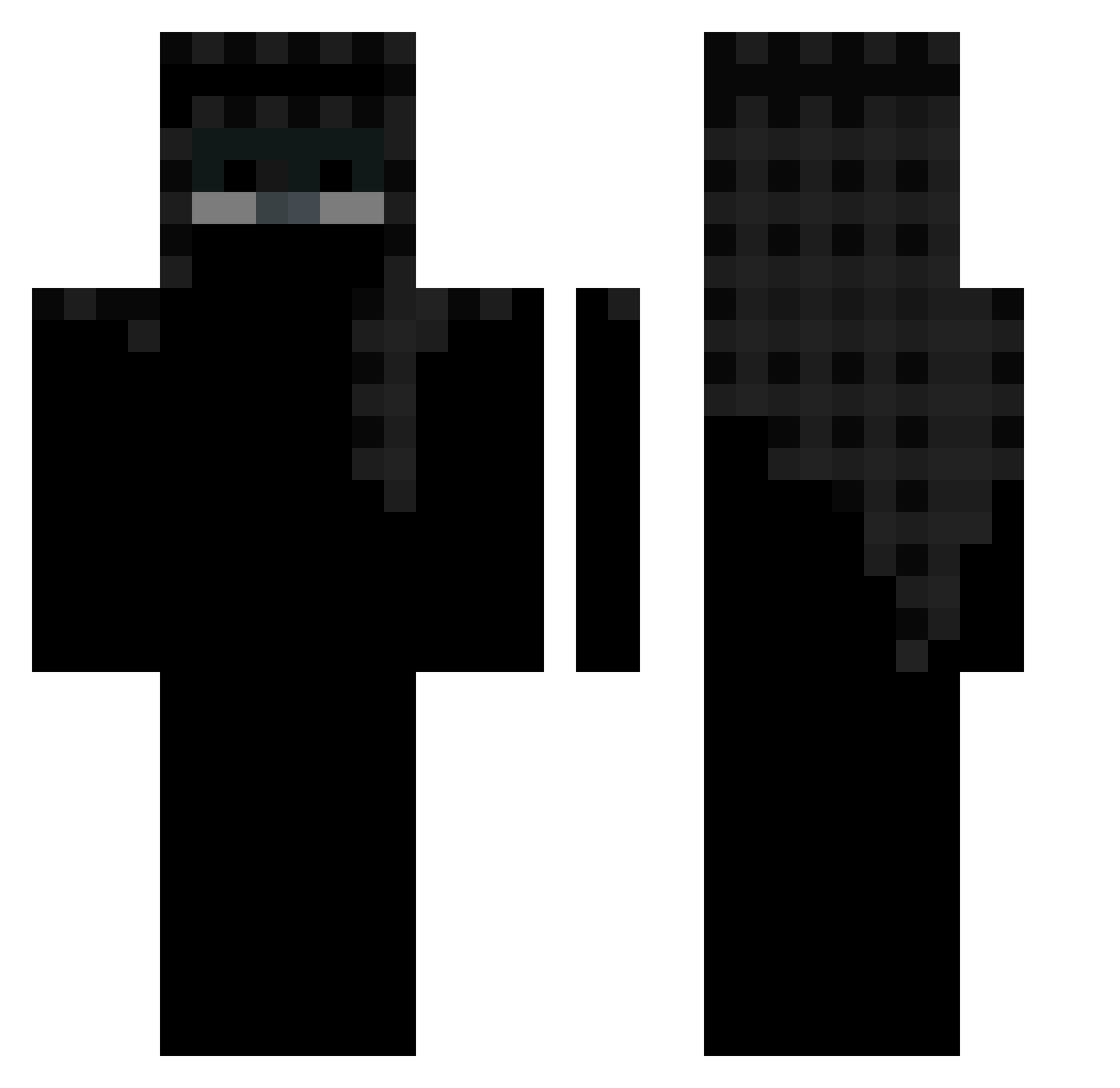 ItzRenan_ Minecraft skin, front and back view