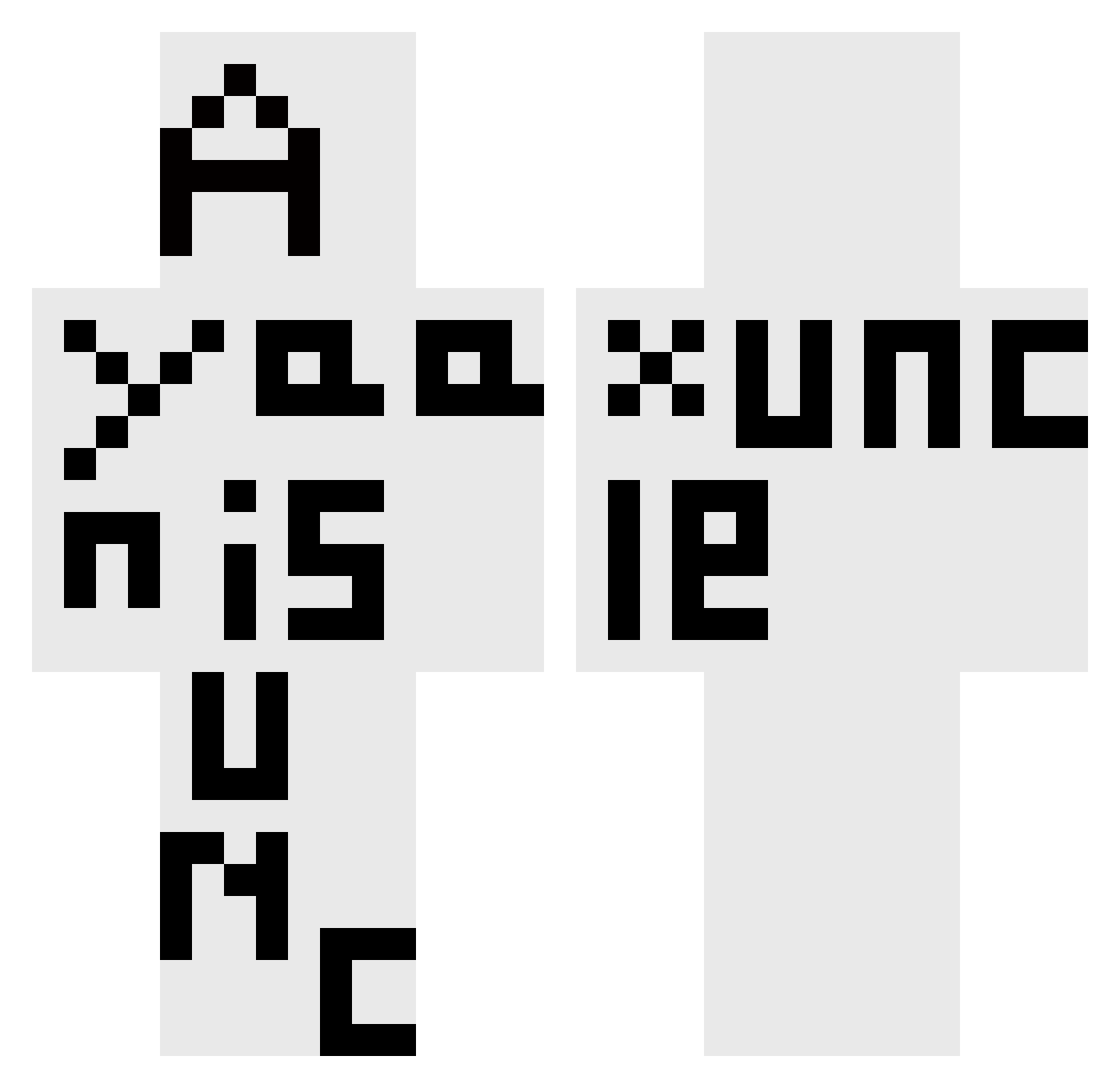 Das2much333 Minecraft skin, front and back view