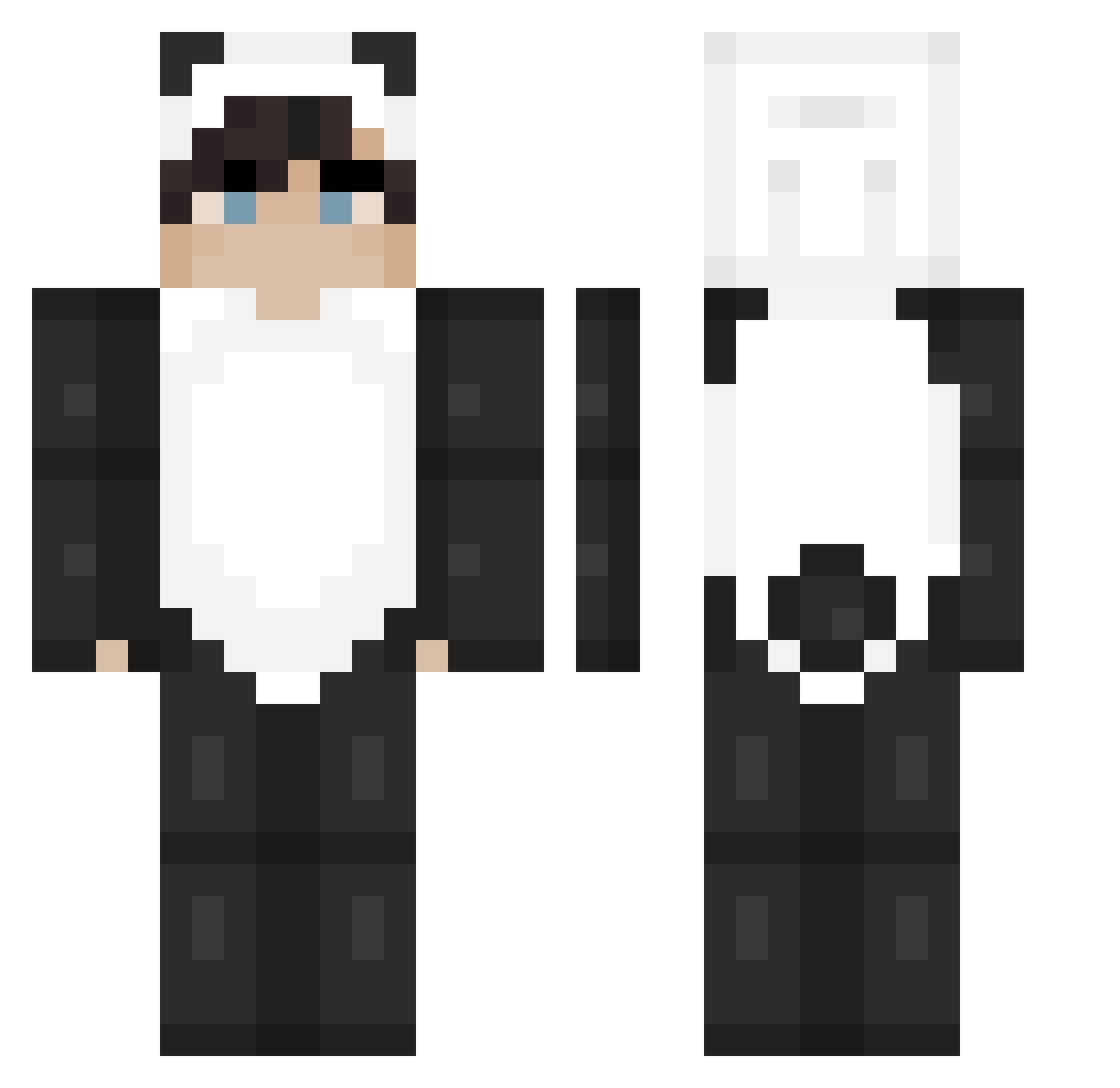 sxys_ Minecraft skin, front and back view