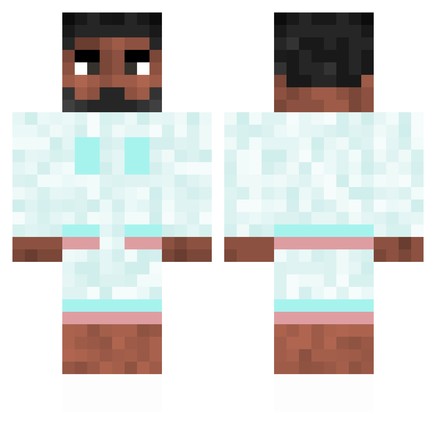 mrcivciv Minecraft skin, front and back view