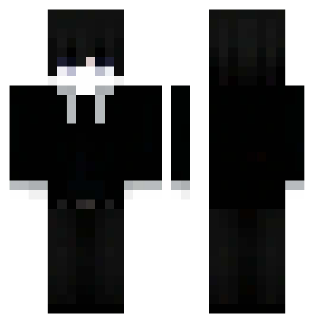 Zlomek422 Minecraft skin, front and back view