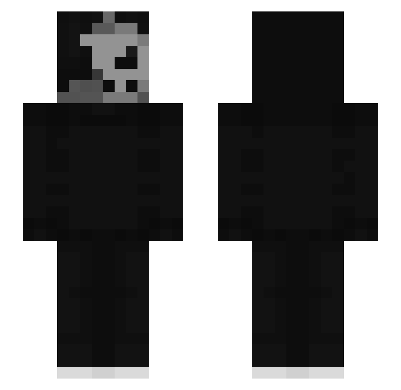 YoungBielu Minecraft skin, front and back view