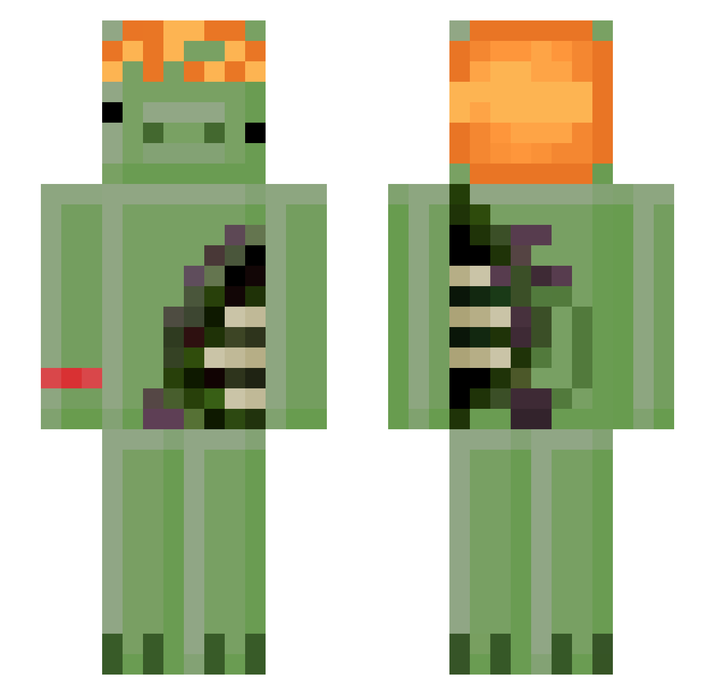 P1gRank - zombie piglin Minecraft skin