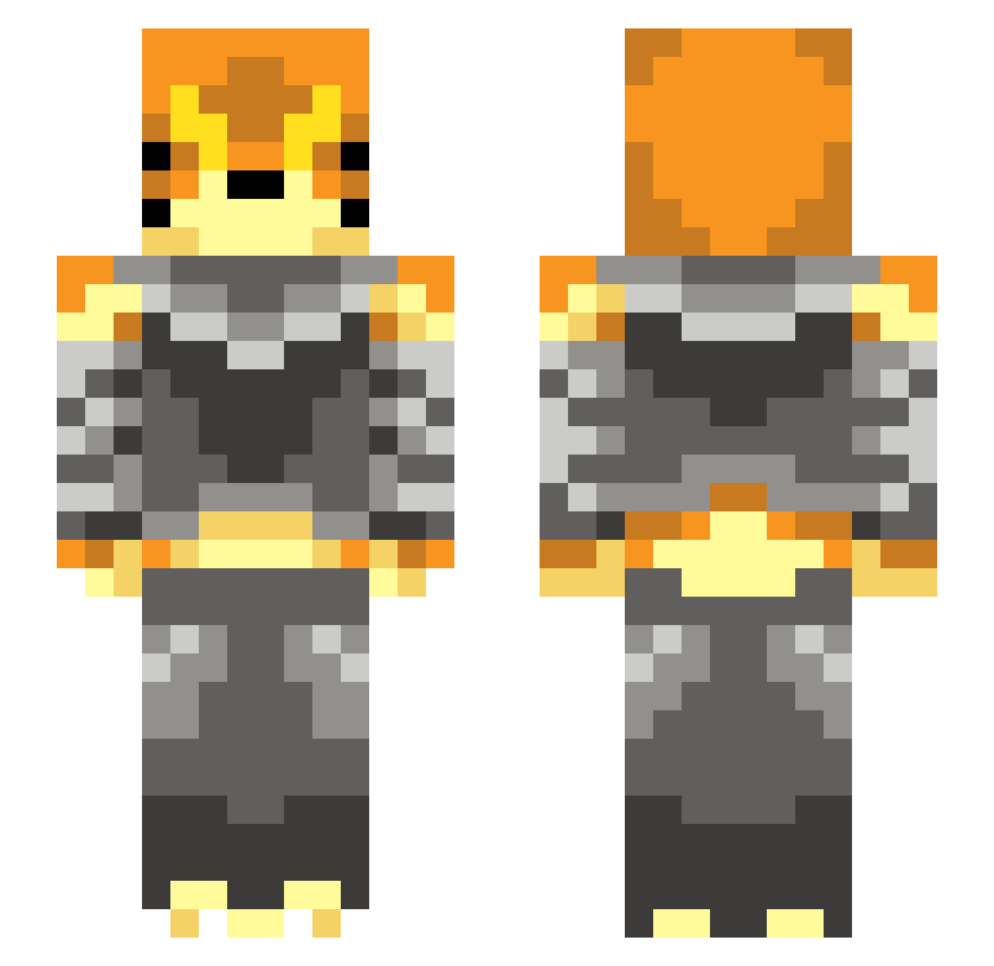 Dada_Dog Minecraft skin, front and back view