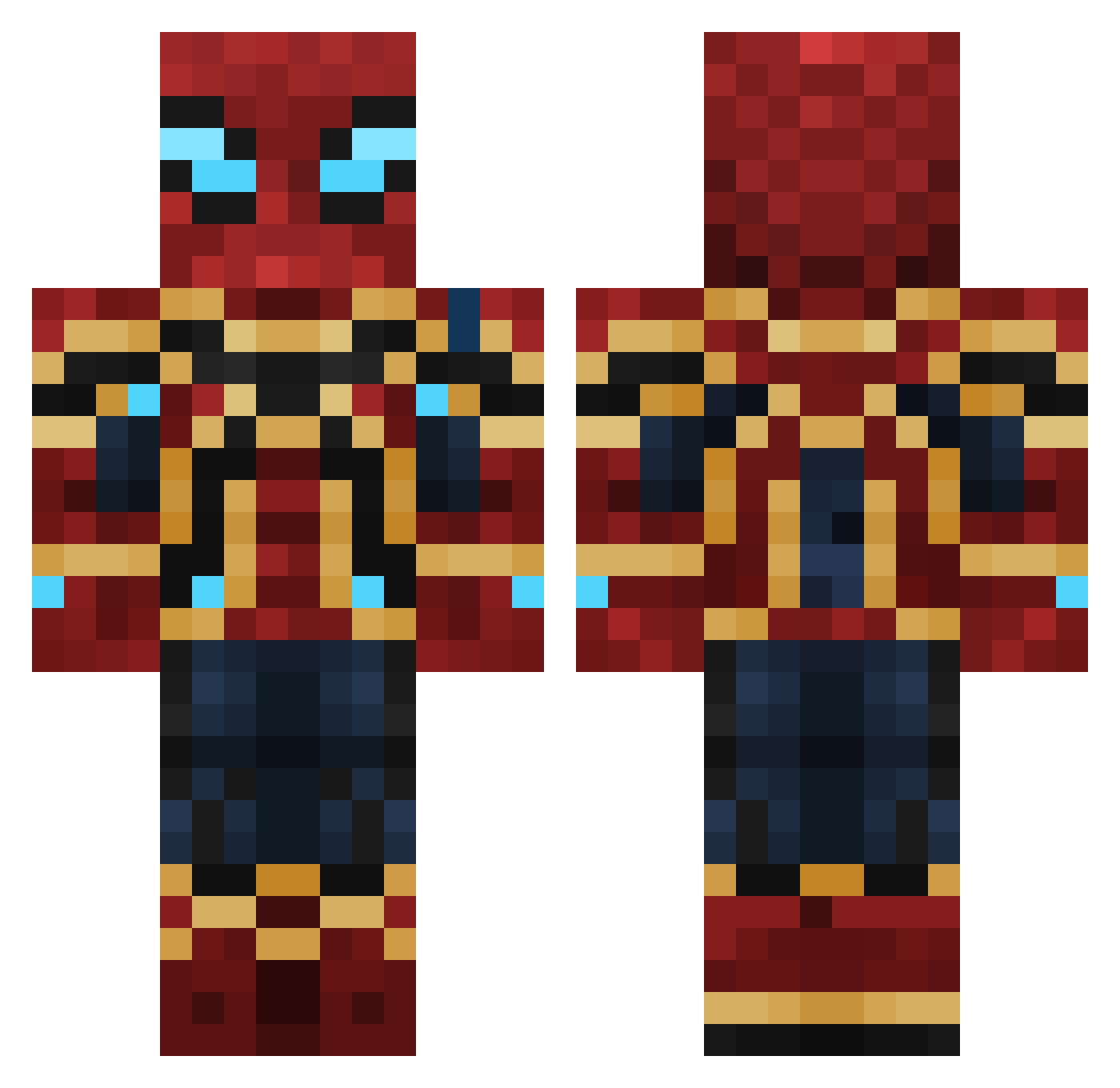 lazyboy29 Minecraft skin, front and back view