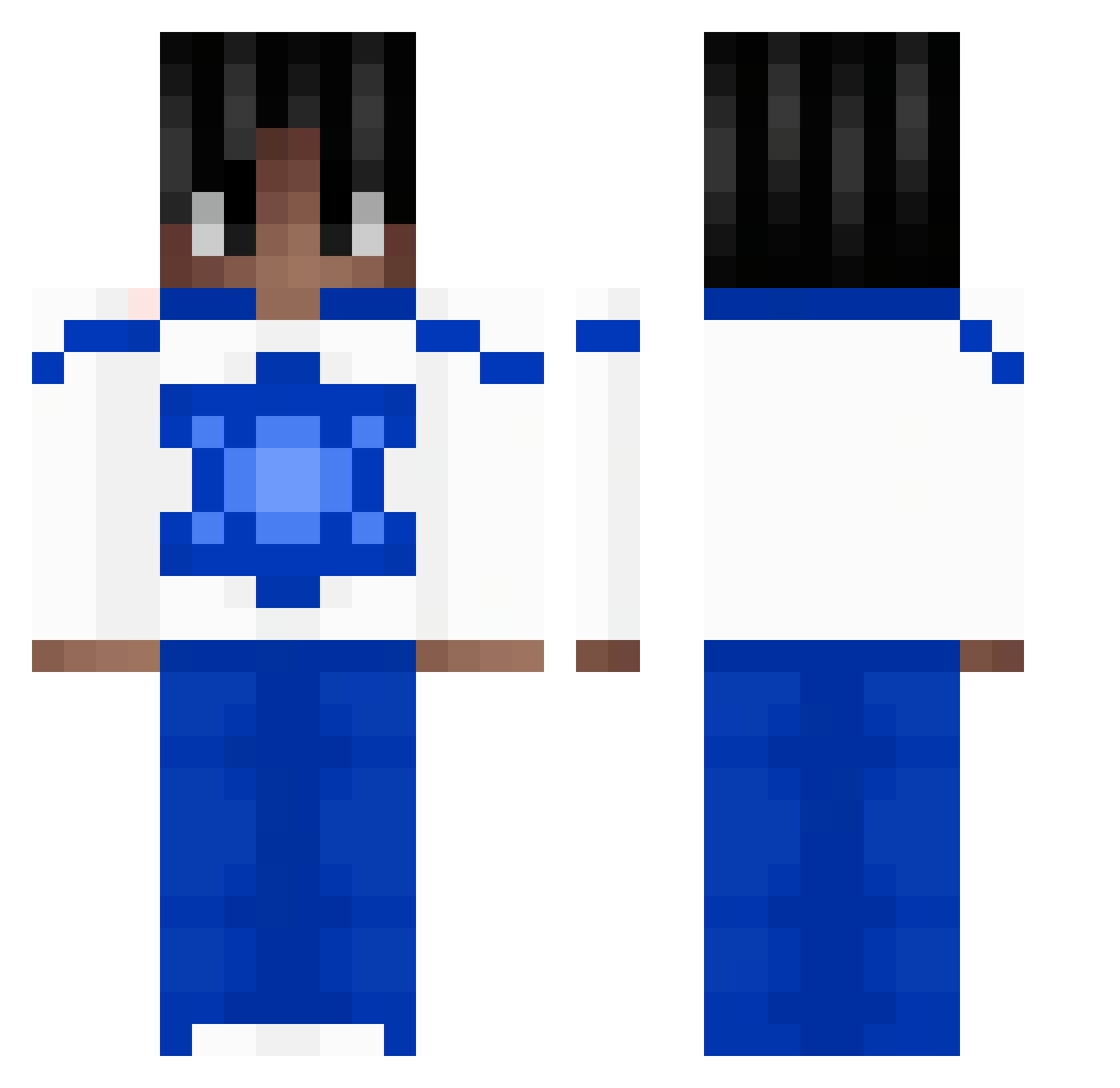 doftz Minecraft skin, front and back view