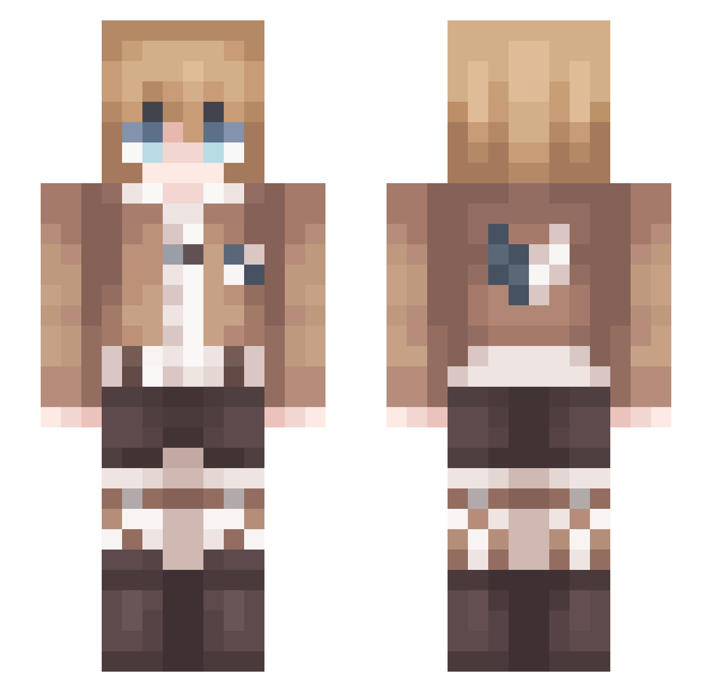 Alb3Rt_HsiEH Minecraft skin, front and back view