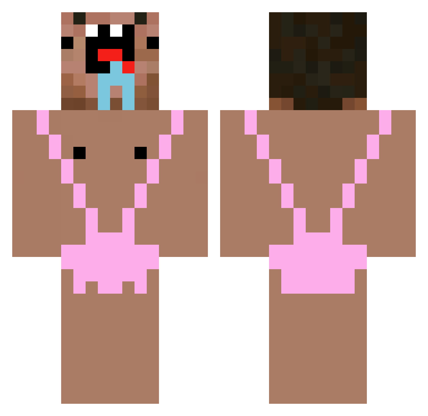 liquidor553 Minecraft skin, front and back view