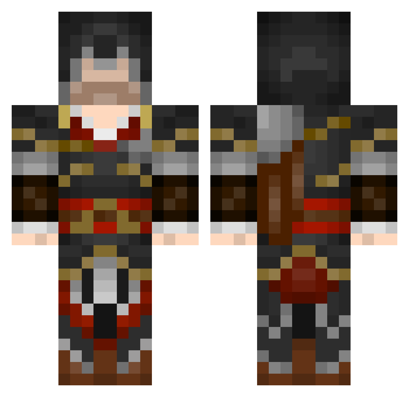Gallus_Gamer_379 Minecraft skin, front and back view