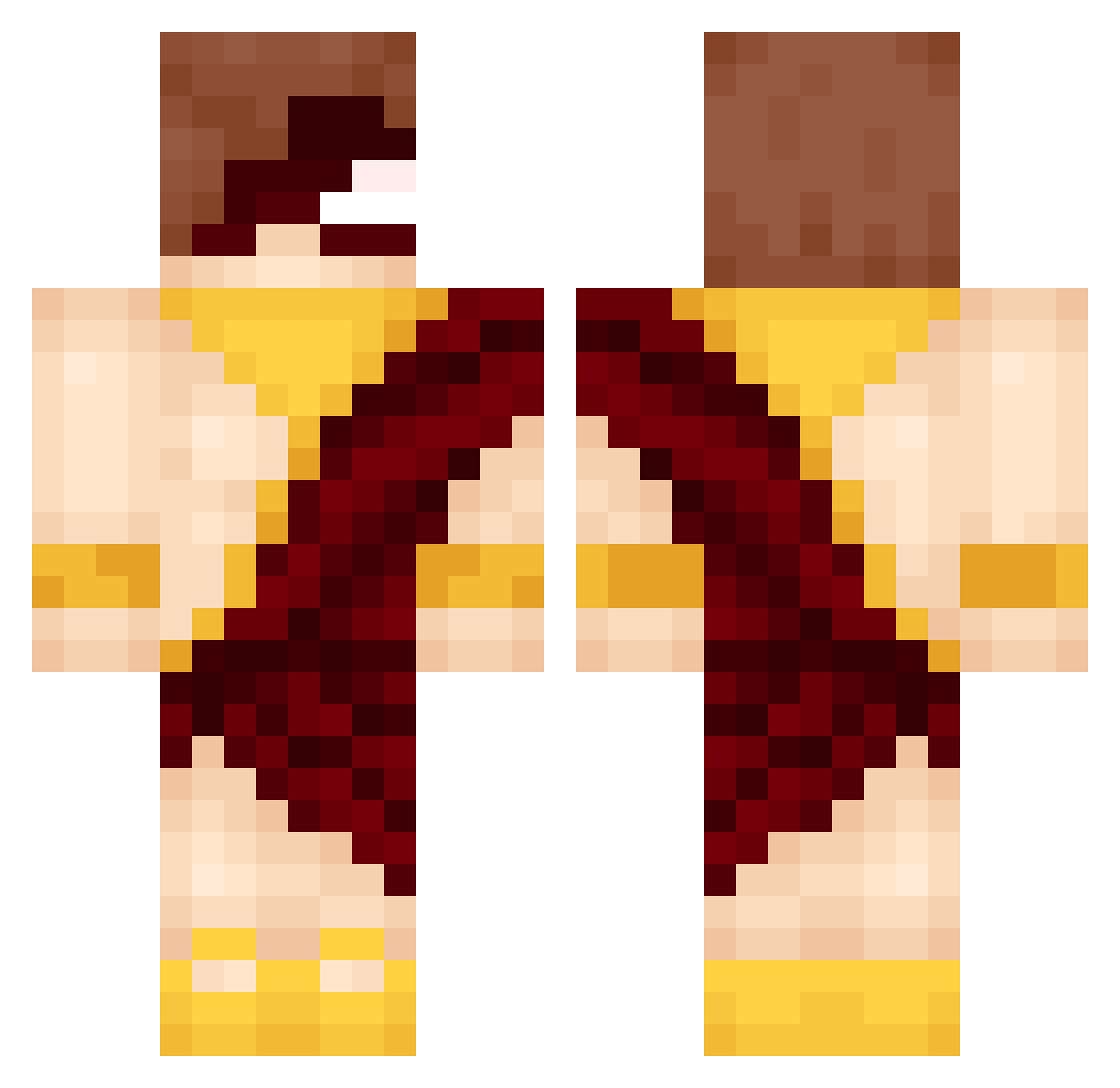 Z3ph_r Minecraft skin, front and back view