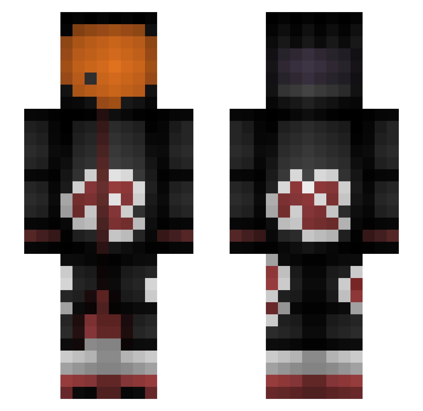 btwb3yn Minecraft skin, front and back view