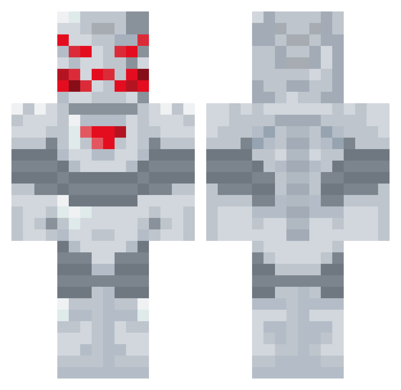 Knightenthusiast Minecraft skin, front and back view