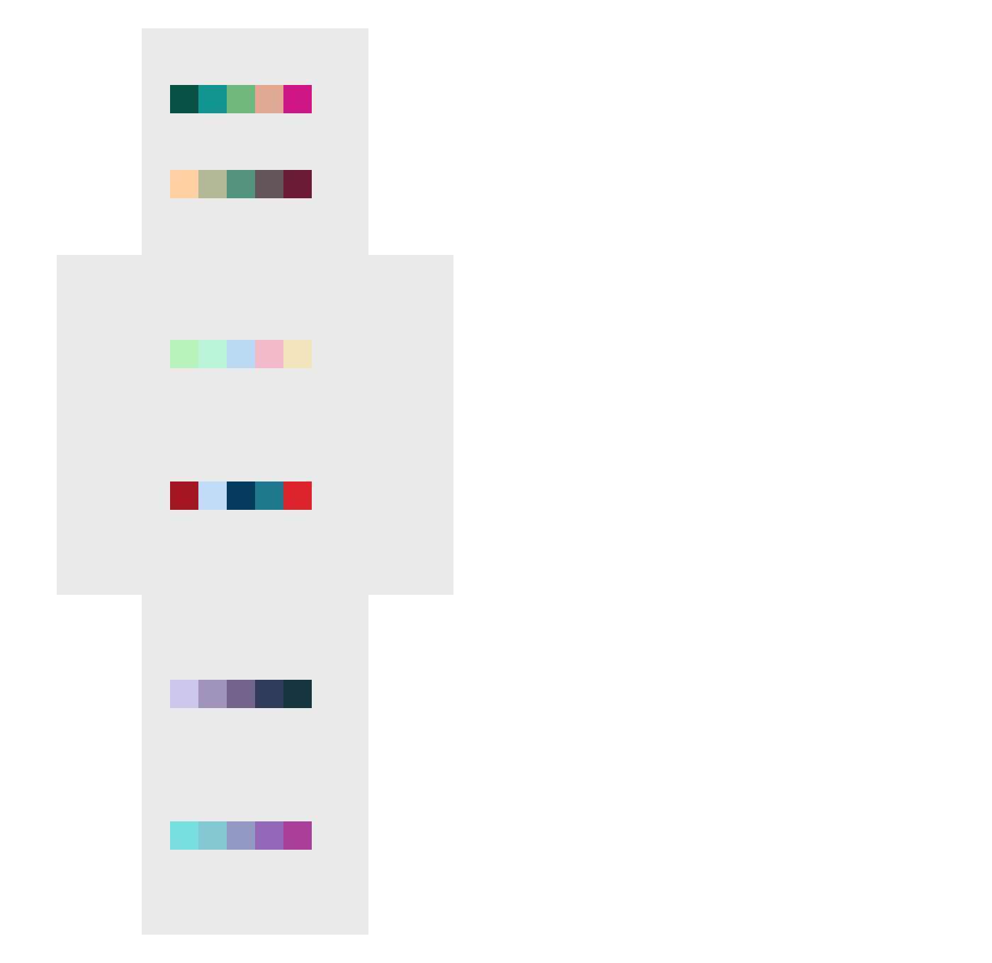 Rozzilin Minecraft skin, front and back view