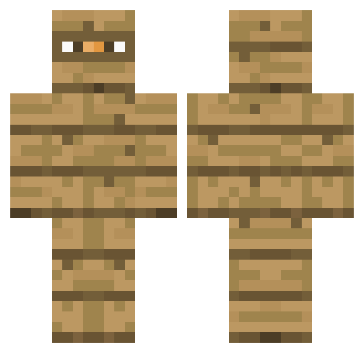Disillusive Minecraft skin, front and back view