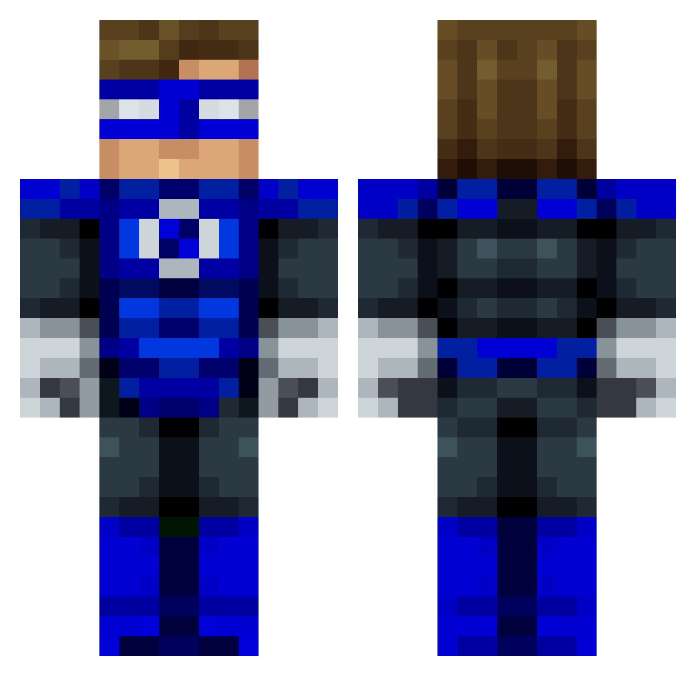 Black_Tempest Minecraft skin, front and back view
