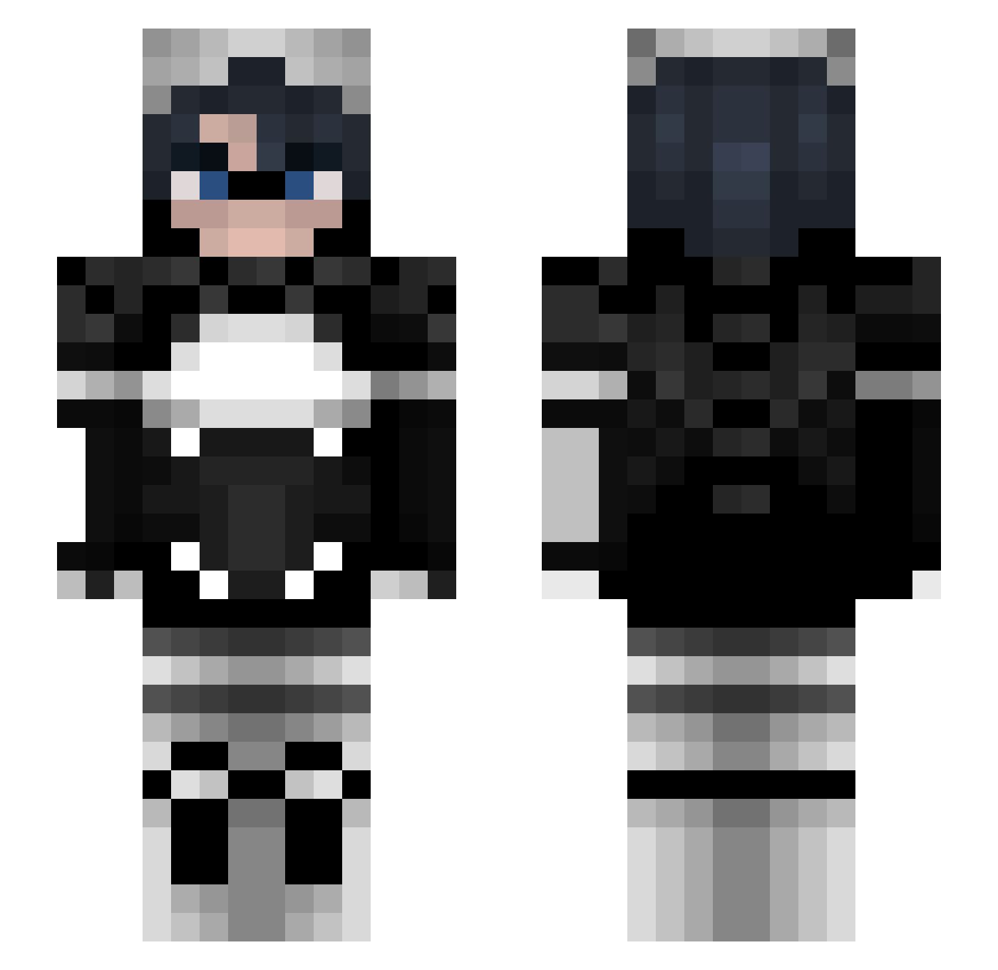 Kuinuth Minecraft skin, front and back view
