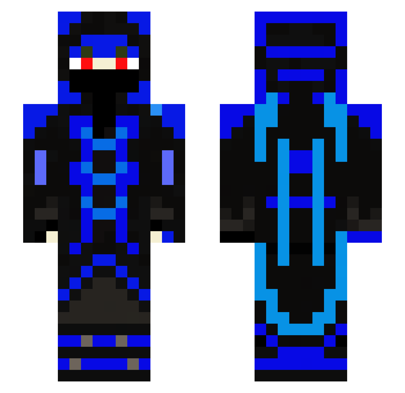 Chaitanya3005 Minecraft skin, front and back view