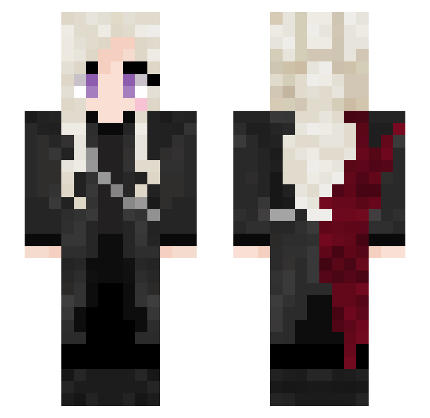 Juliszel003 Minecraft skin, front and back view