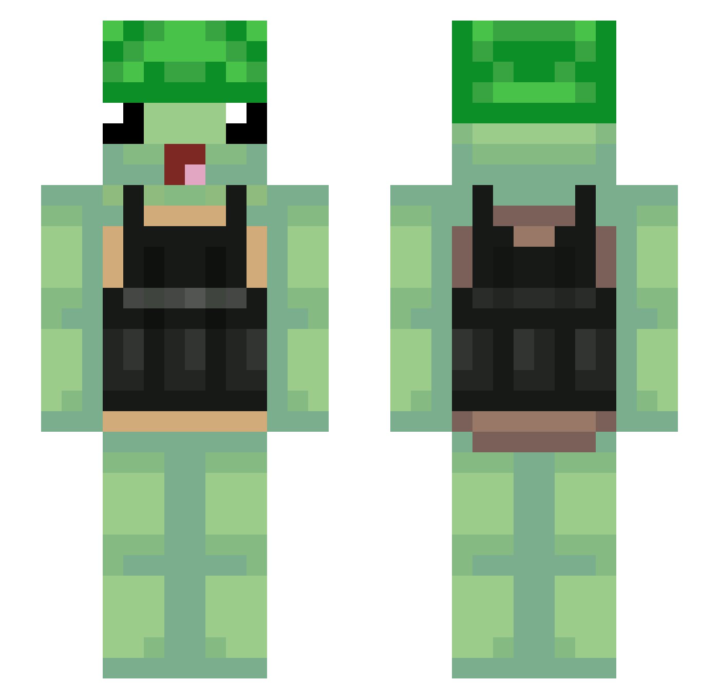 MisterShelbyG Minecraft skin, front and back view