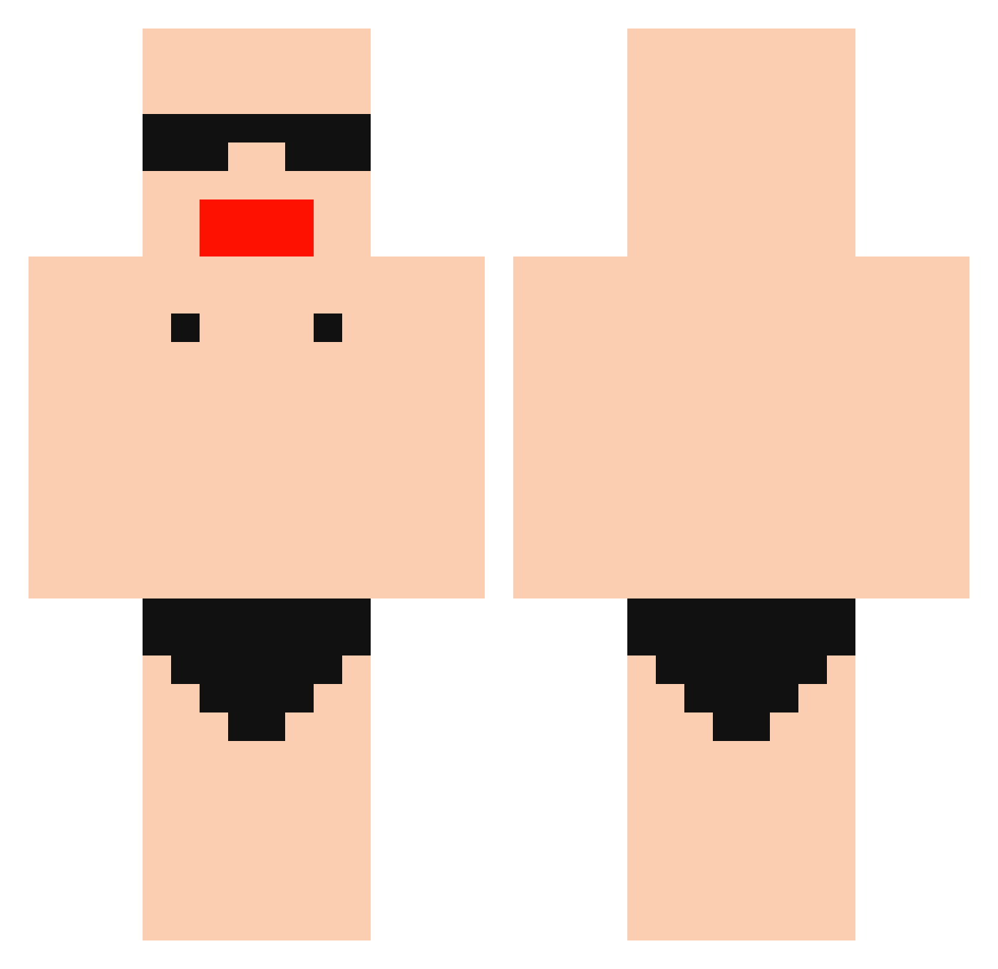 good123diamond Minecraft skin, front and back view