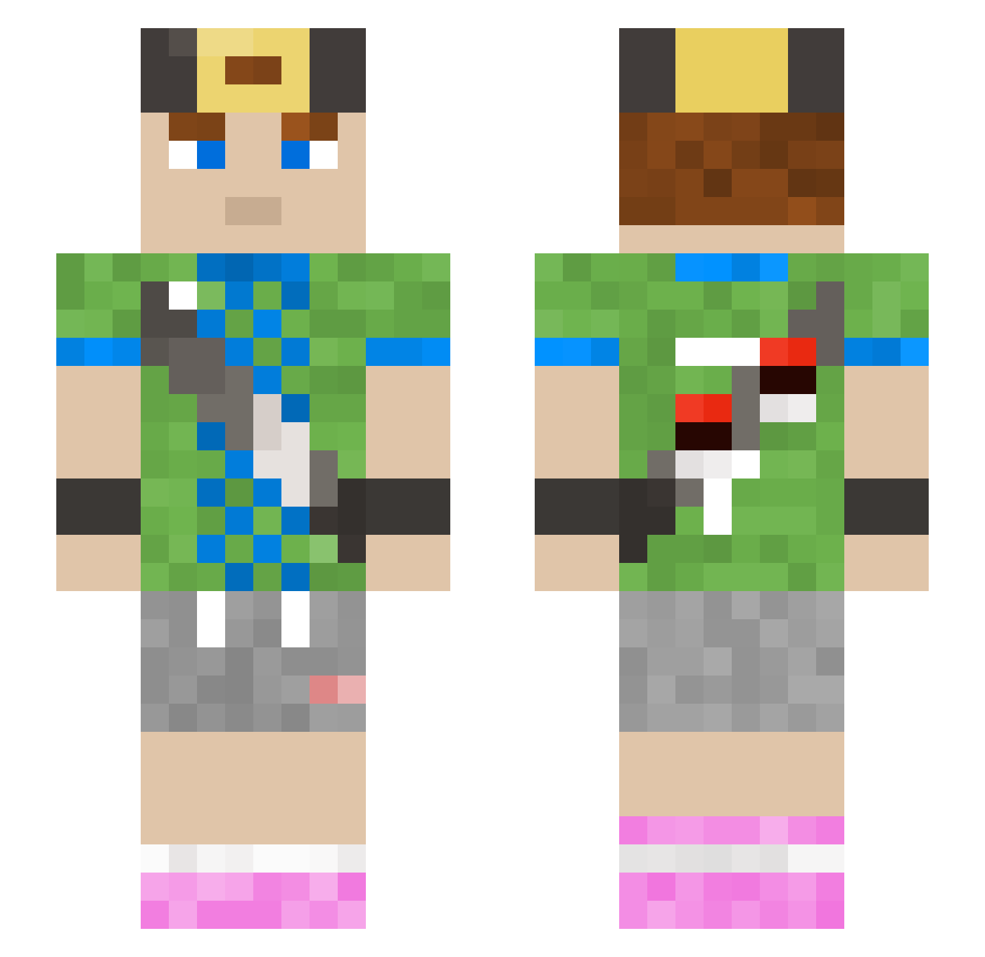 jranta_ Minecraft skin, front and back view