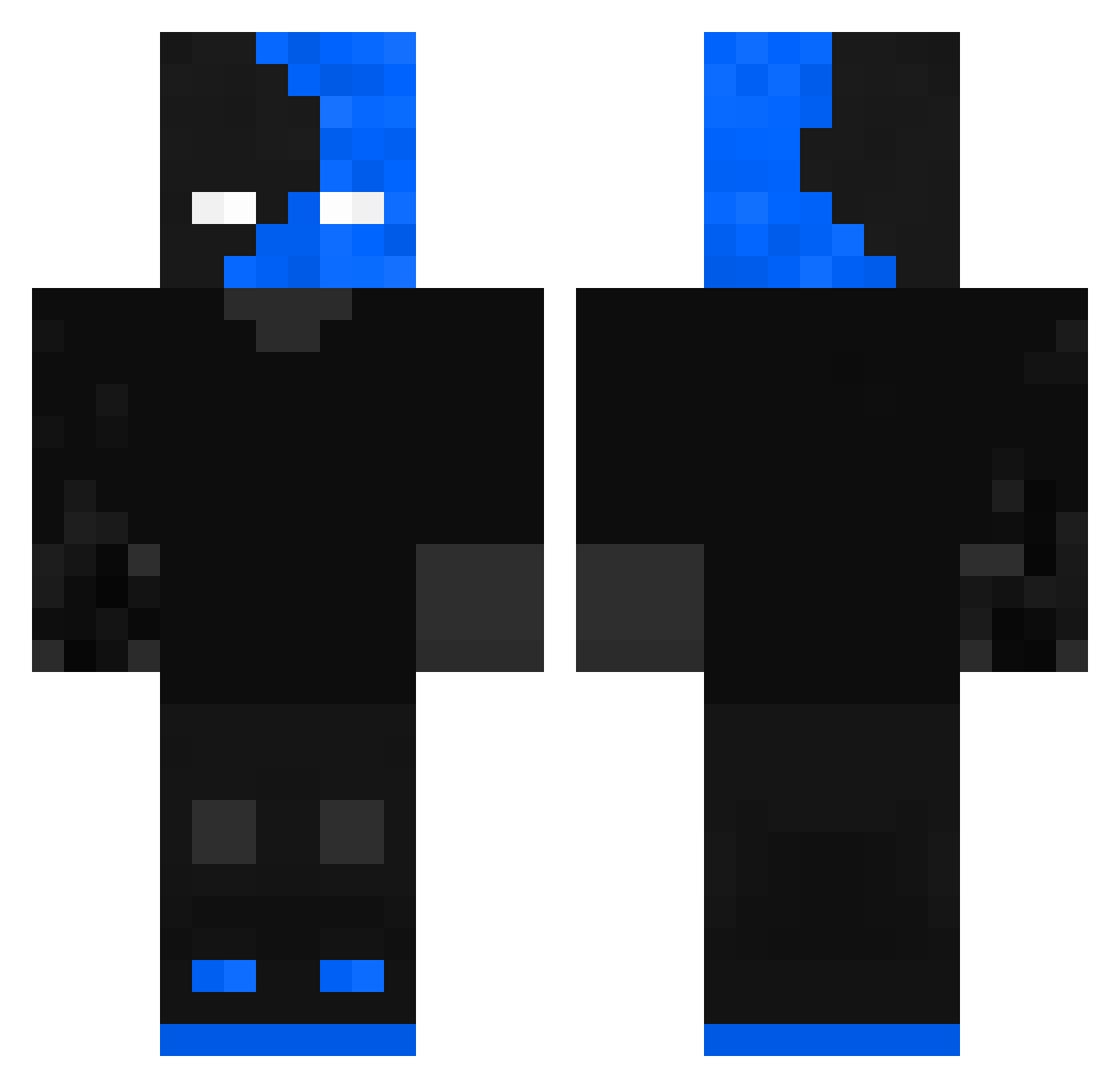 Jardiel55 Minecraft skin, front and back view