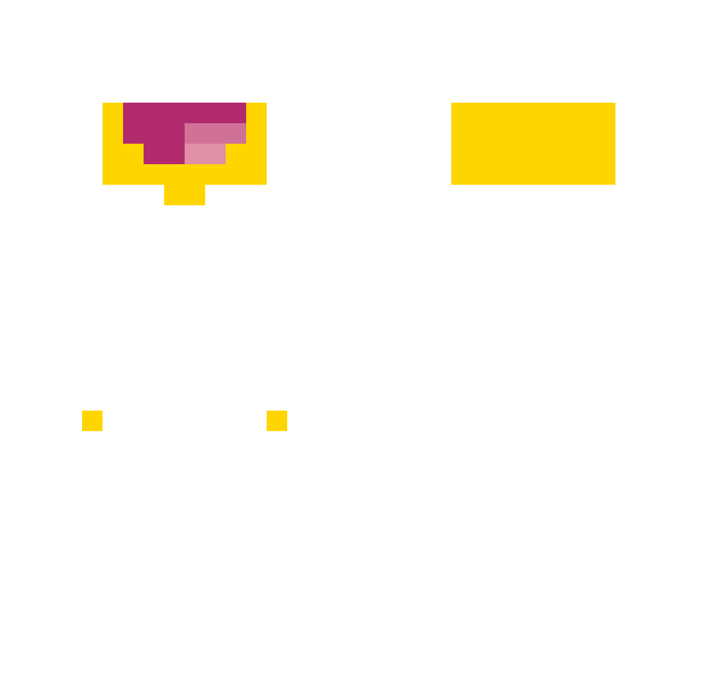Podegole Minecraft skin, front and back view