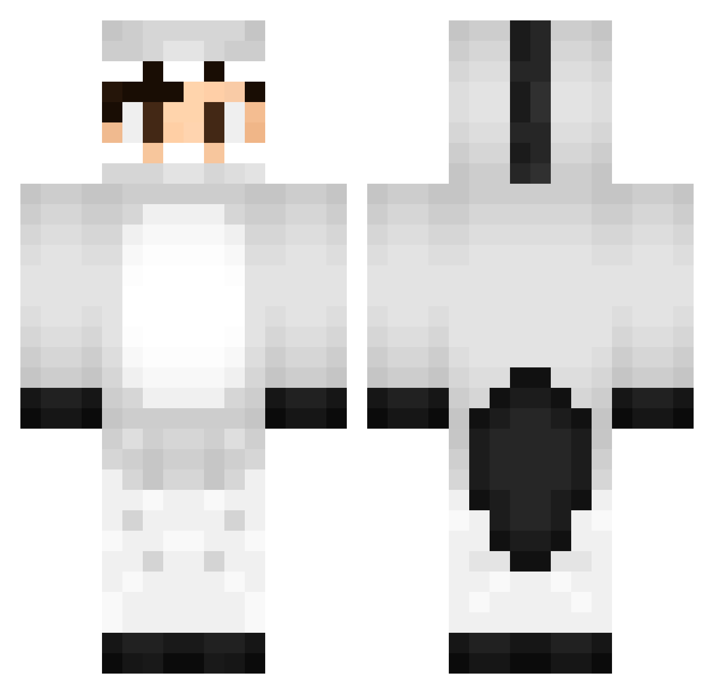 youngxulo Minecraft skin, front and back view