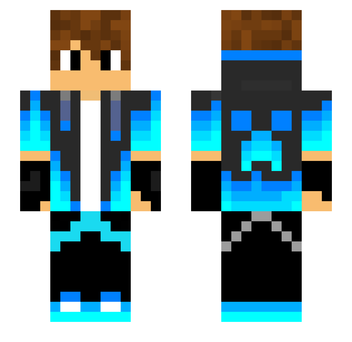 solodarixx Minecraft skin, front and back view