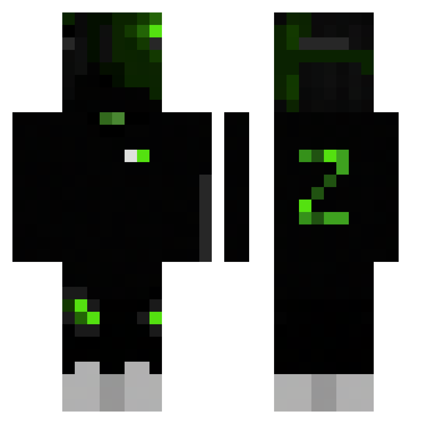 Mohamed_Zekry Minecraft skin, front and back view