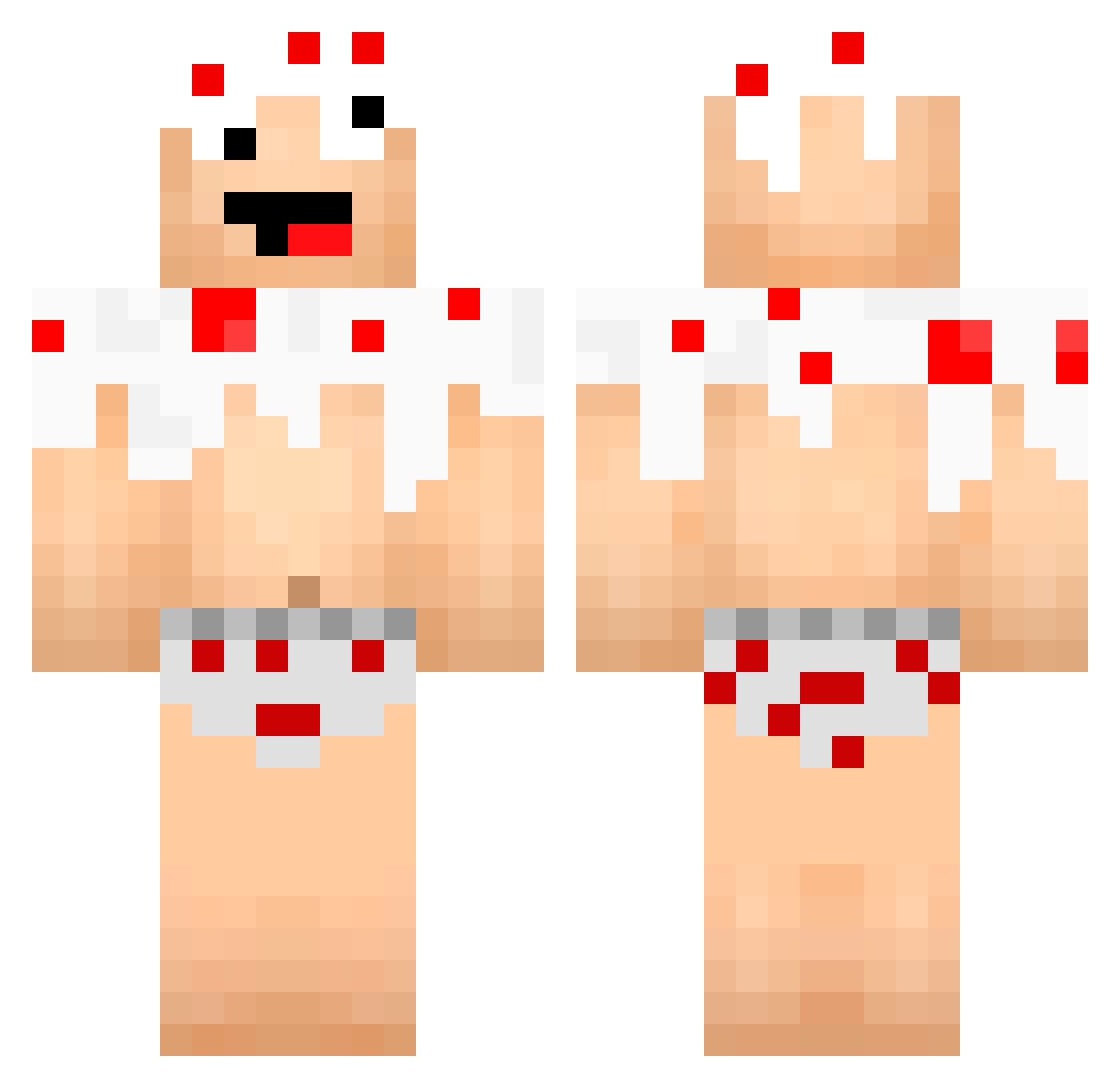 X510 Minecraft skin, front and back view
