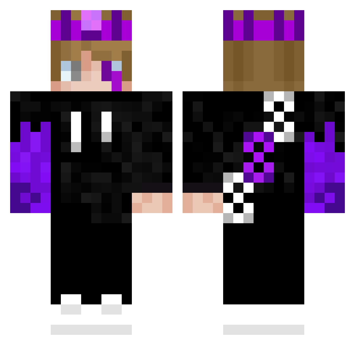 Xavier_888 Minecraft skin, front and back view