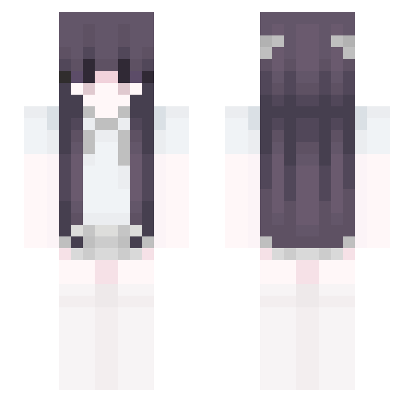 metroh Minecraft skin, front and back view