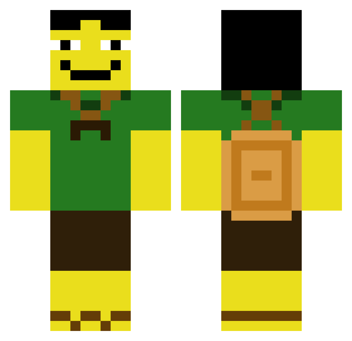 Koto_____ Minecraft skin, front and back view